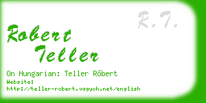 robert teller business card