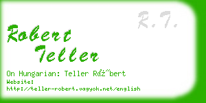 robert teller business card